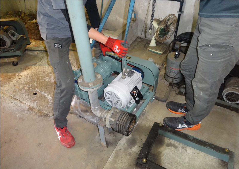 ばっ気ブロワー交換工事